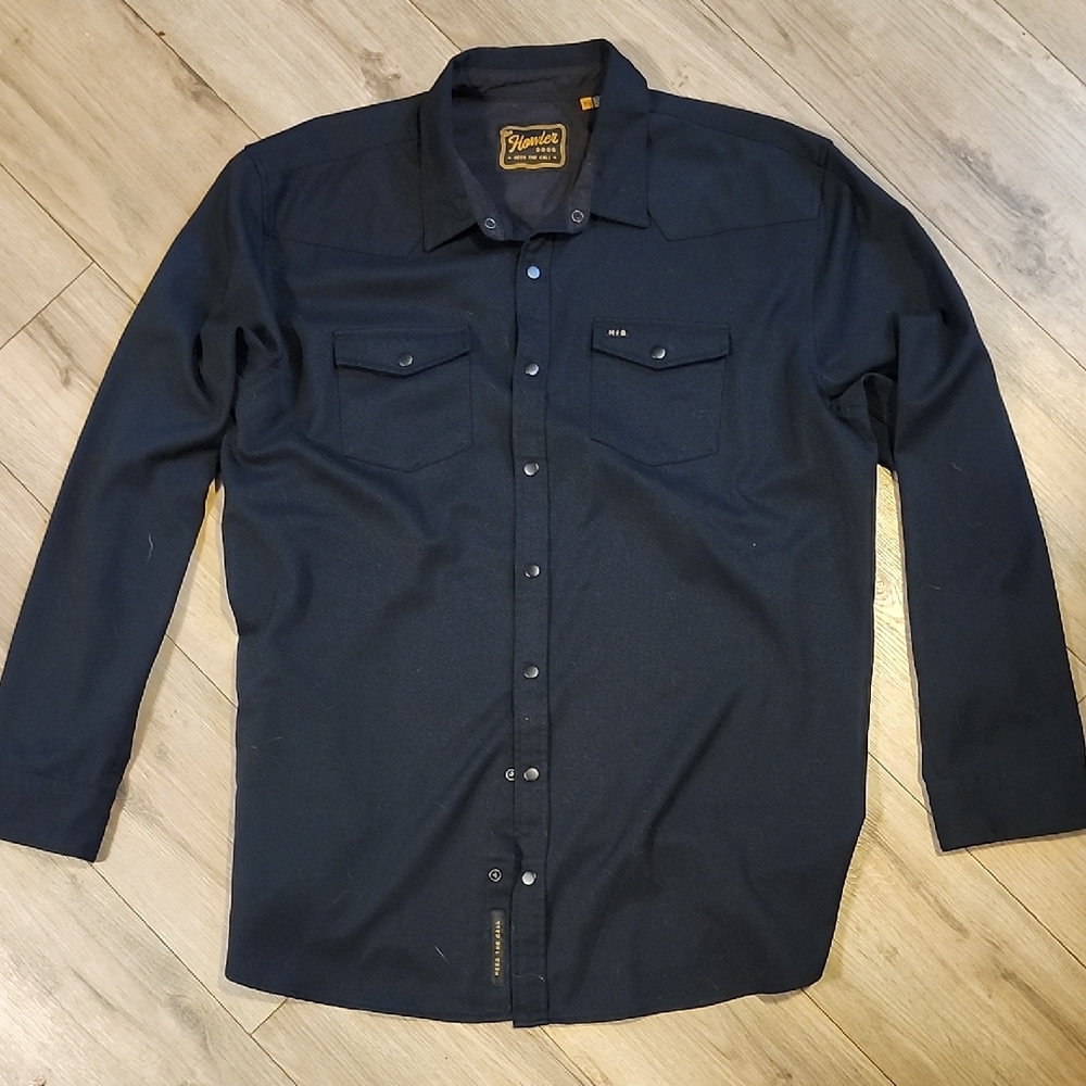 Howler Brothers Black Casual Button Down Shirt XXL